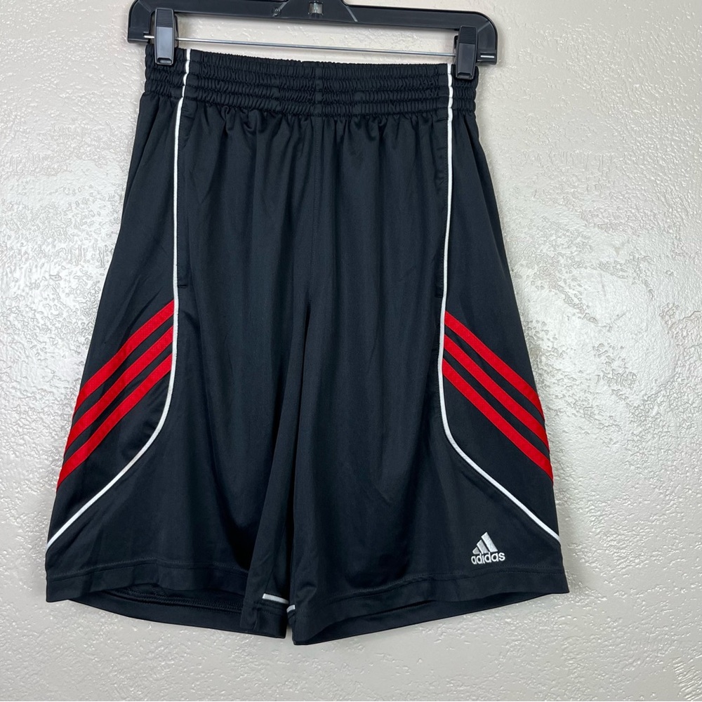 5 for $30 Adidas‎ men elastic waist athletic black red shorts size small